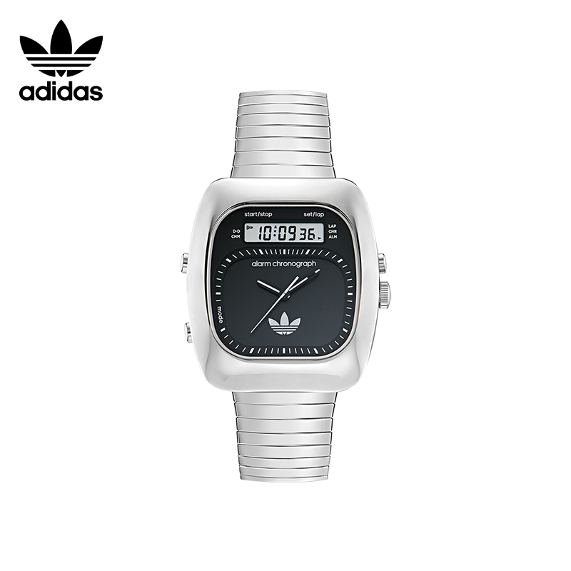 adidas石英机芯双显示屏幕手表