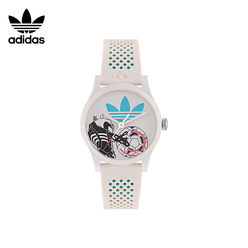 adidas Originals阿迪达斯三叶草足球表盘石英运动学生手表男女款