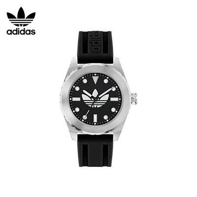 adidas石英机芯不锈钢表壳商务