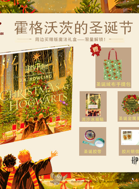英文原版 霍格沃茨的圣诞节 Christmas at Hogwarts   harry potter哈利波特插画艺术画册 Harry Potter 哈利波特与魔法石