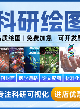 科研绘图SCI期刊封面三维医学插画示意图机制图代画流程图3D2D
