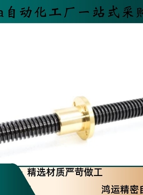 标准轴端梯形丝杆 LTAR LTAR-D12 D16 D20 D25-L150-T10-A B