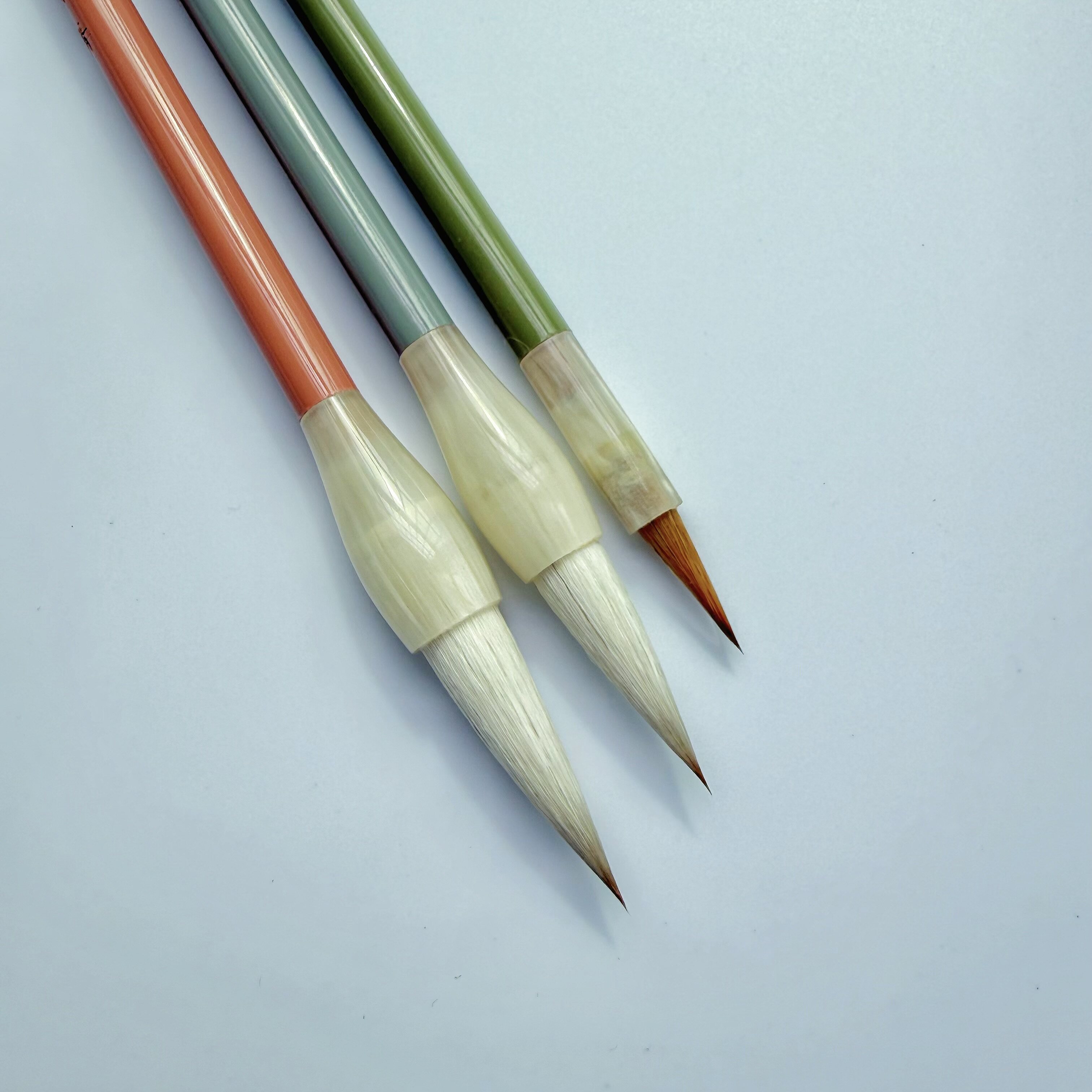 【3支毛笔组合】没骨画国画勾线写意中大楷小楷兼毫狼毫羊毫组合