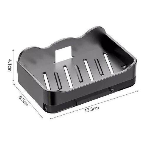 J60C Wall Mounted Double Layer Soap Dish PunchFree Not