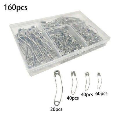 Secure Your Materials with 160pcs Stainless Steel Curved