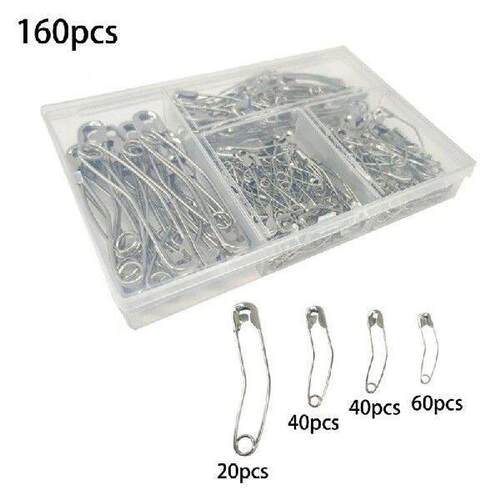 Secure Your Materials with 160pcs Stainless Steel Curved