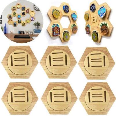 10-1PC Medal Display Stand Building B Toys Hexagonal