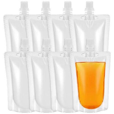 50 Pcs Reusable Squeeze Pouches Flasks Small Drink Beverage