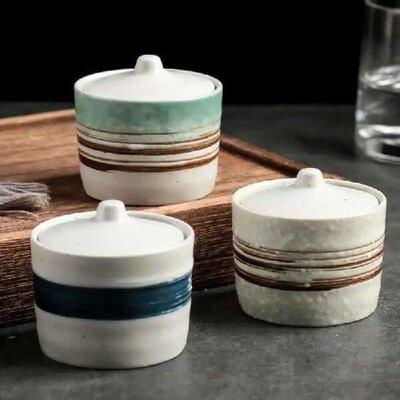 Retro Ceramic Seasoning Jars Salt and Pepper Shakers