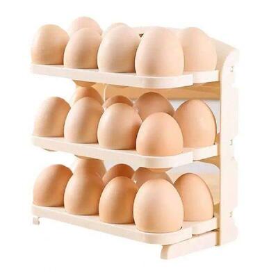 Refrigerator Egg Rack Capacity 3-tier Egg Rack Organize