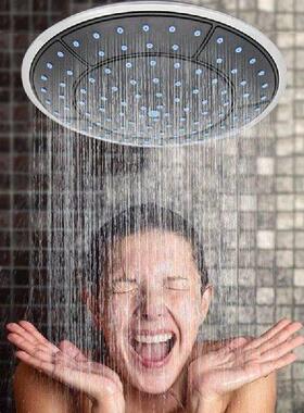 1Pcs 25Cm Plastic Round Shape Rainfall Powered Shower Room