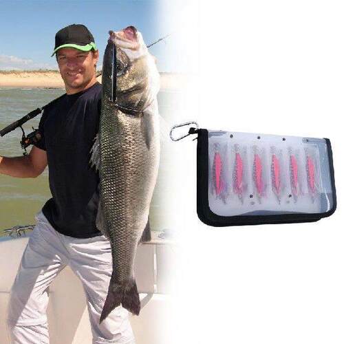 Portable Squid Jig Bag Fishing Lure Storage Case Hard Bait
