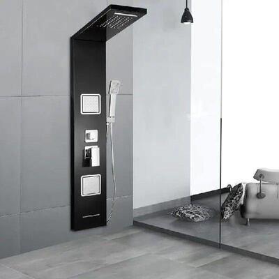 Shower Panel Tower System Wall Mount Stainless Steel Shower
