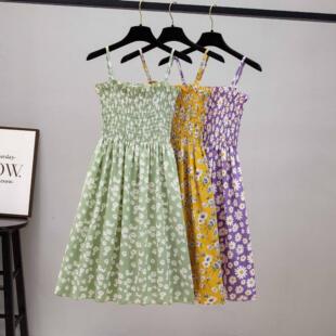 Casual Waist Strap Dresses Girls Fashion Vestidos Elastic