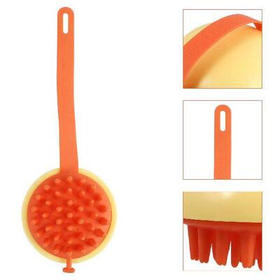 2Pcs Silicone Body Scrubber Bath Brush for Daily Cleansing