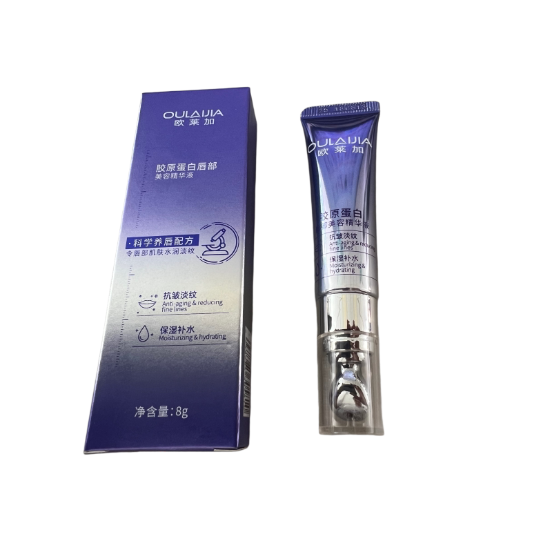 欧莱加唇部精华油淡纹保湿滋润不易粘杯口红变色唇釉图片