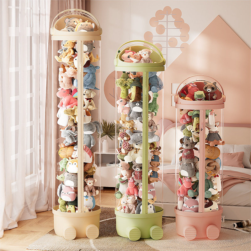 装娃娃的透明桶太空人娃娃桶拉链款家用毛绒玩具收纳玩偶公仔防尘,收纳整理,毛绒玩具收纳桶/箱,淘宝优惠券,粉丝福利购,淘宝优惠卷