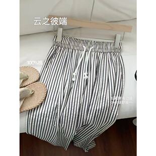 Q ‘云之彼端’ 夏季松紧腰 慵懒休闲裤 CS-3STP164