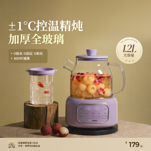 大宇全玻璃养生壶小型办公室家用