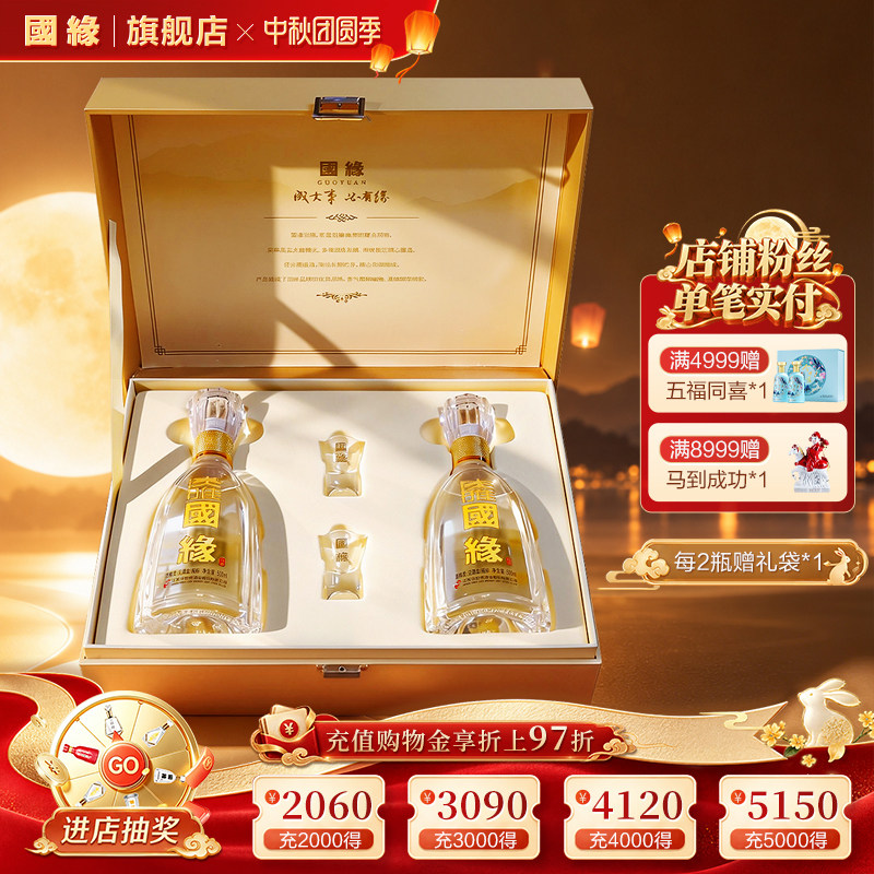 淡雅礼盒浓香型42度500ml*2