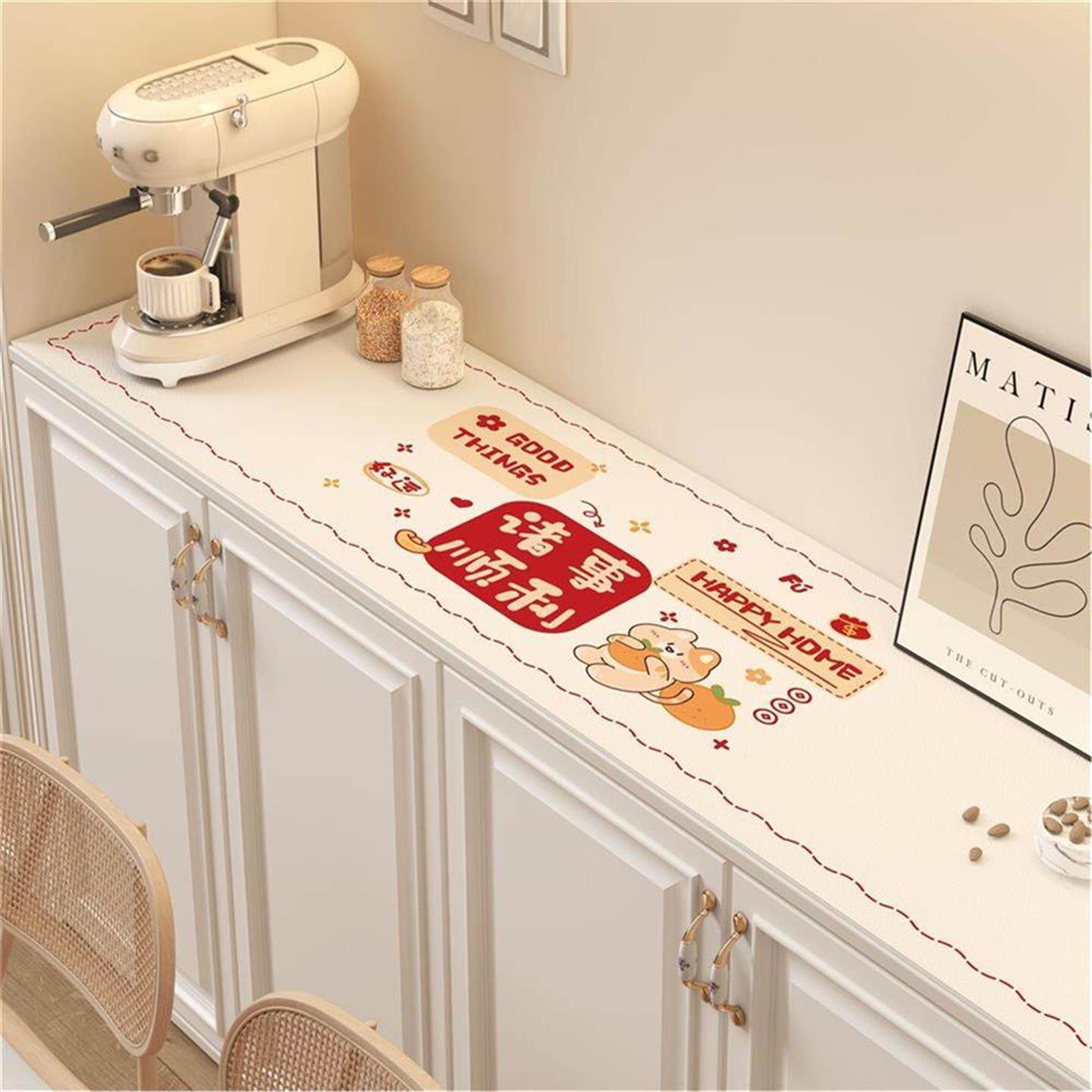 2025家用新款玄关柜桌垫防水防油免洗餐边柜桌布电视柜桌面保护垫