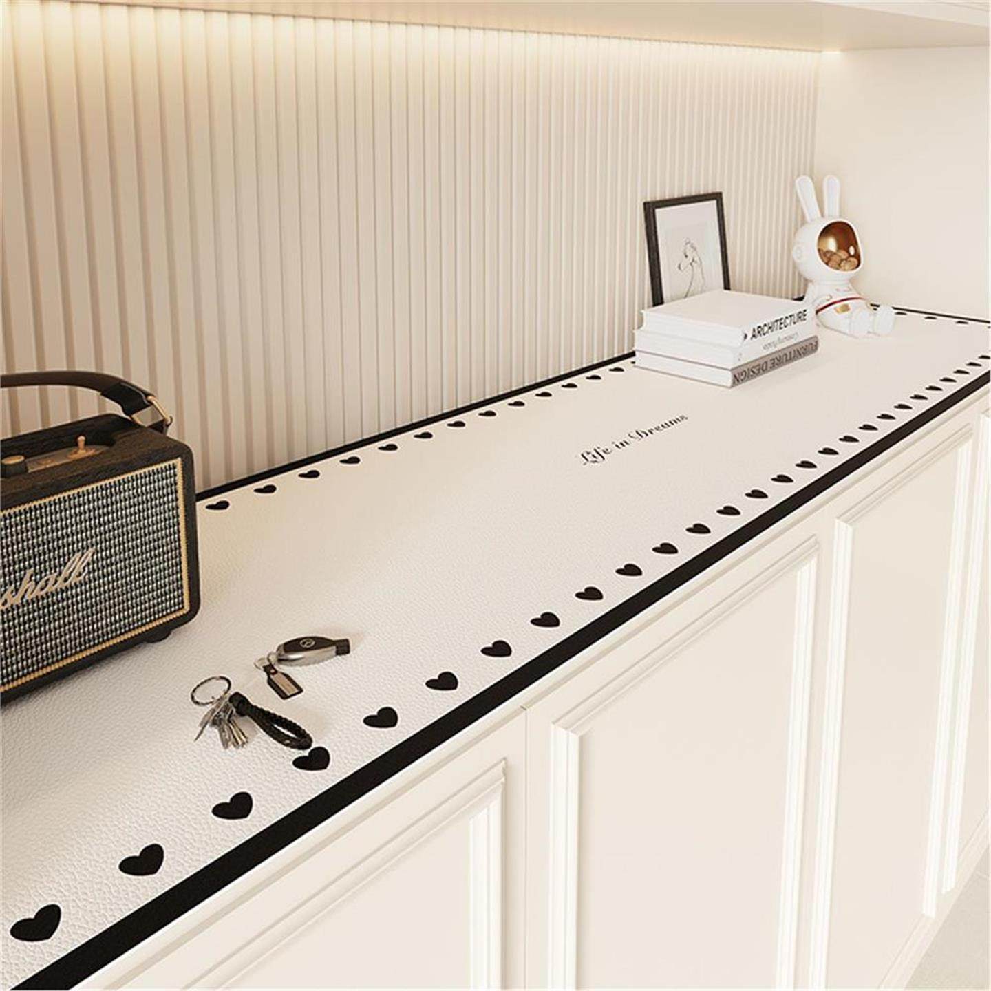 简约风餐边柜桌垫轻奢高级感玄关垫鞋柜桌面电视柜台面保护桌垫子,居家布艺,桌布,淘宝优惠券,粉丝福利购,淘宝优惠卷