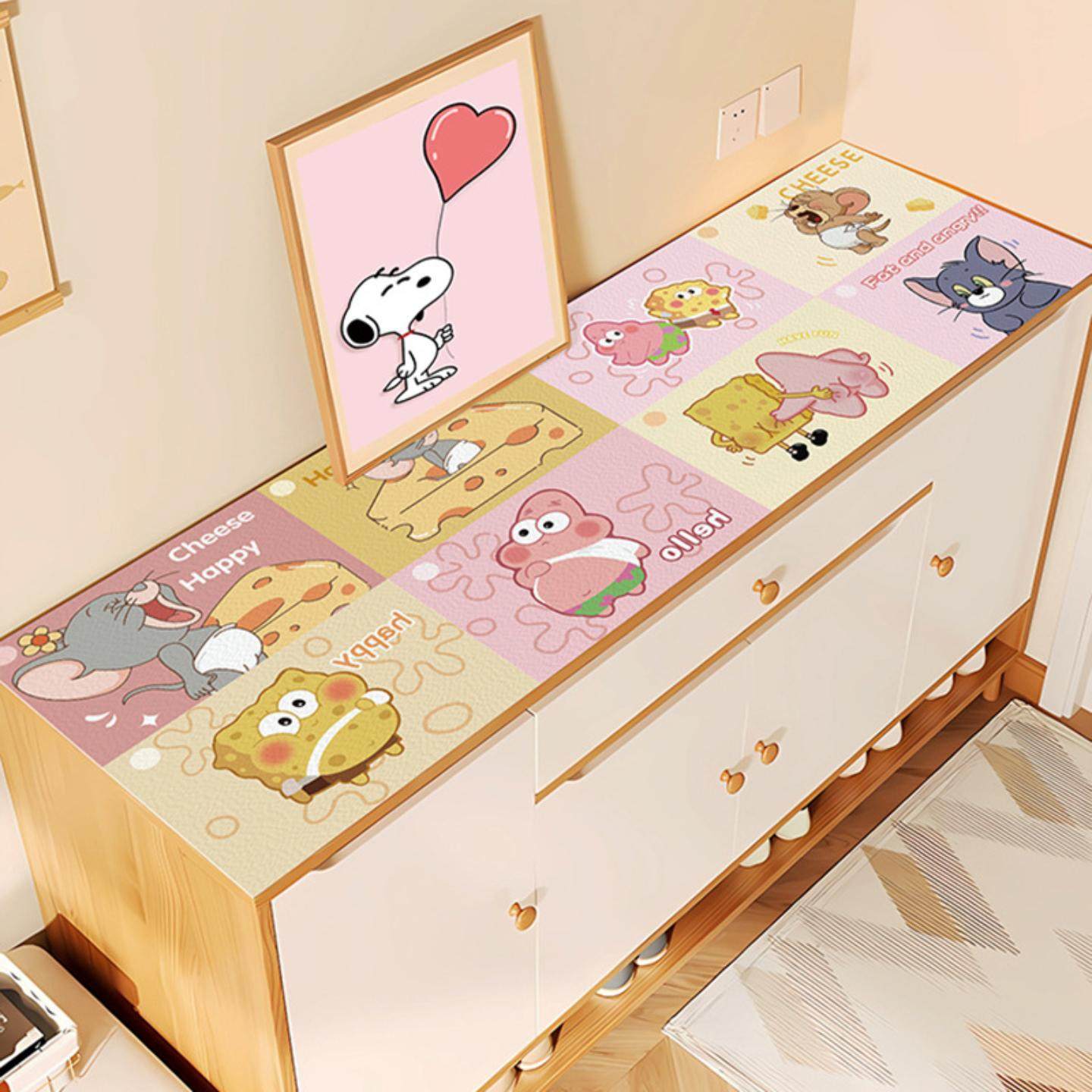 入户玄关鞋柜双面革垫防水防油免洗餐边柜桌面垫高级感电视柜桌垫