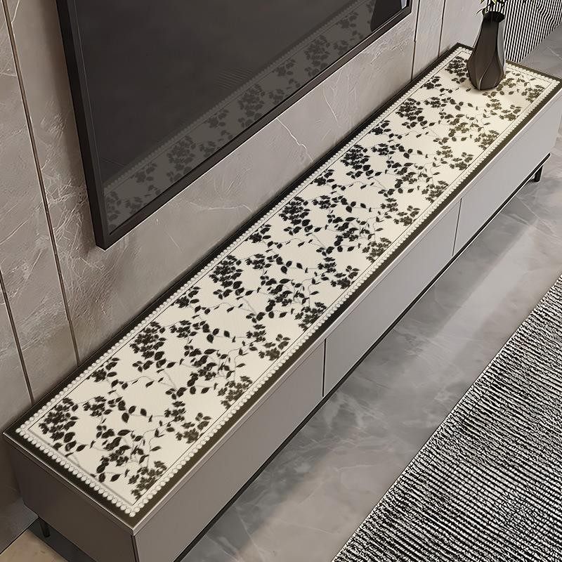 高级感餐边柜桌垫轻奢高级感防水玄关垫鞋柜桌面电视柜台面保护垫,居家布艺,桌布,淘宝优惠券,粉丝福利购,淘宝优惠卷