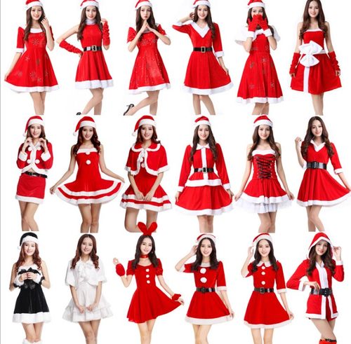圣诞节新款性感服装成人女COSPLAY圣诞老人制服套装年会表演出服