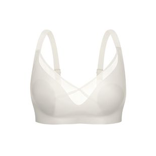 有棵树无痕内衣同款本命年酒红色小胸聚拢文胸蕾丝果冻胸罩无钢圈