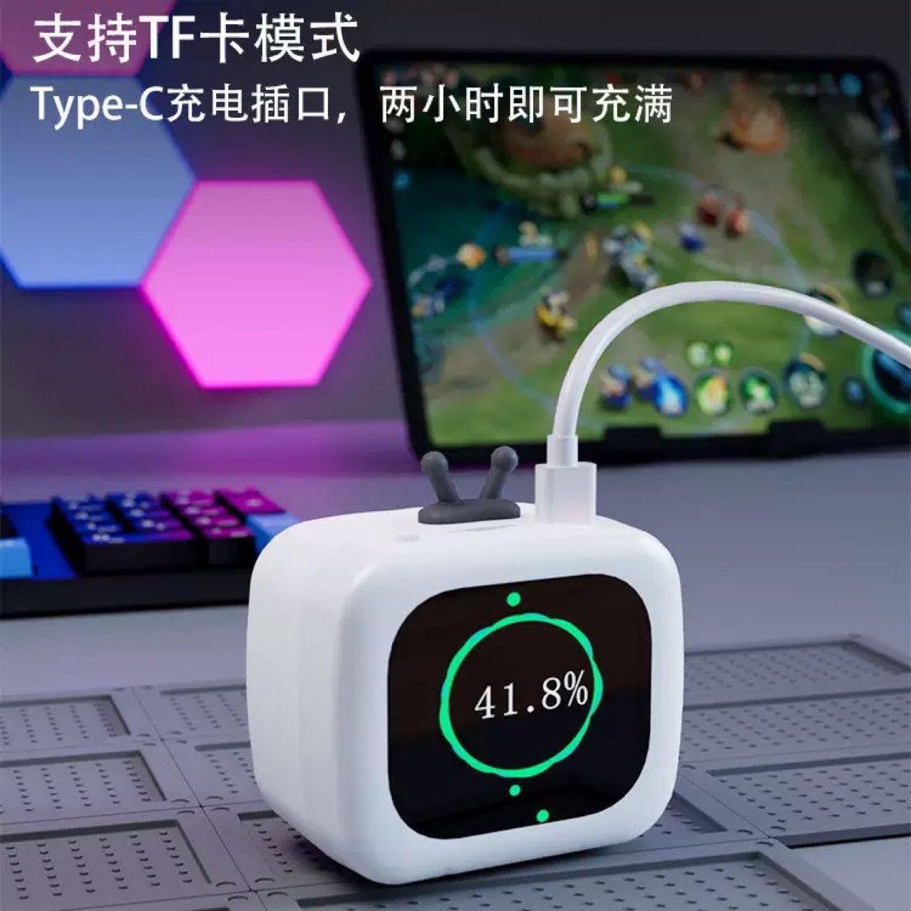 2025新款蓝牙音箱高颜值带显示屏无线蓝牙小音响低音炮智能音箱