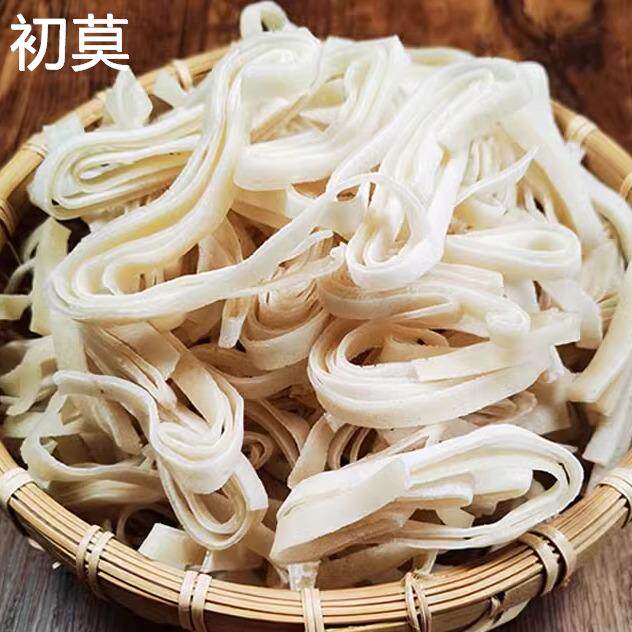 豆丝湖北麻城特产农家手工自制豆折黄豆豆皮子现做干豆丝