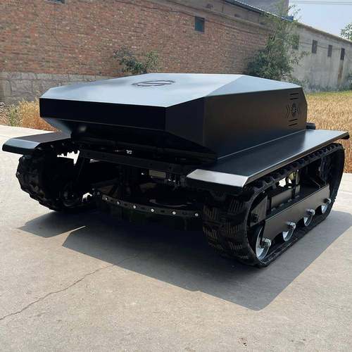 出口欧洲遥控履带割草机履带割草机加推土铲22马力家用遥控割草机