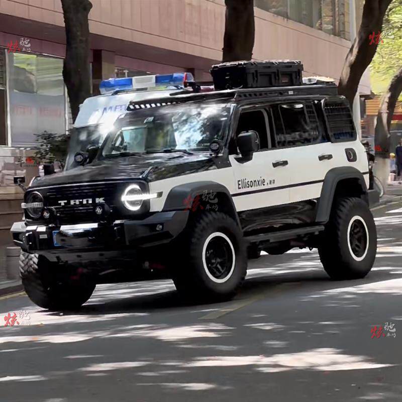 适用坦克300车贴拉花 北京B40牧马人JEEP越野悦也车身改装贴纸