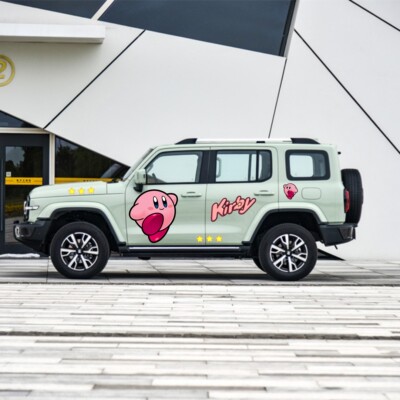 坦克300星之卡比车贴牧马人库洛米车身贴纸车门划痕可爱装饰拉花