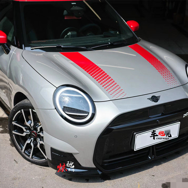 适用宝马mini cooper J01新电车改装个性引擎盖车贴纸F55机盖拉花