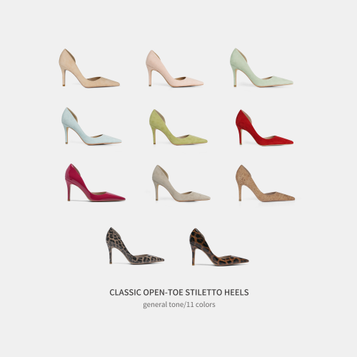 Cihi设计LUXE HEELS定制diy线条/颜色  浅口高跟单鞋系列