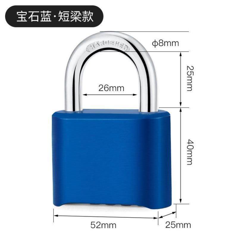 合金海关钥匙旅行关锁户外带挂锁行李箱衣柜安全密码锁金属公寓