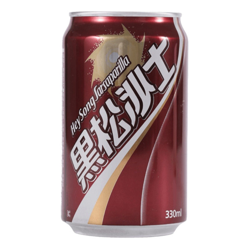 台湾黑松沙士进口网红碳酸饮料可乐罐装330ml*24气泡水沙示汽水