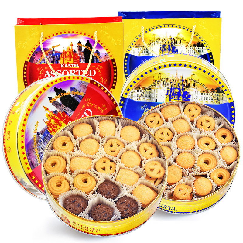 马来西亚进口卓琪多口味黄油曲奇饼干681g（配礼袋）休闲零食送礼