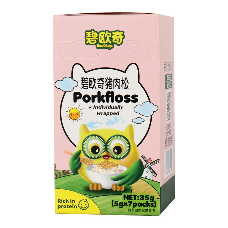 碧欧奇猪肉松35g独立包装佐餐肉绒辅食调味拌饭料肉酥肉松