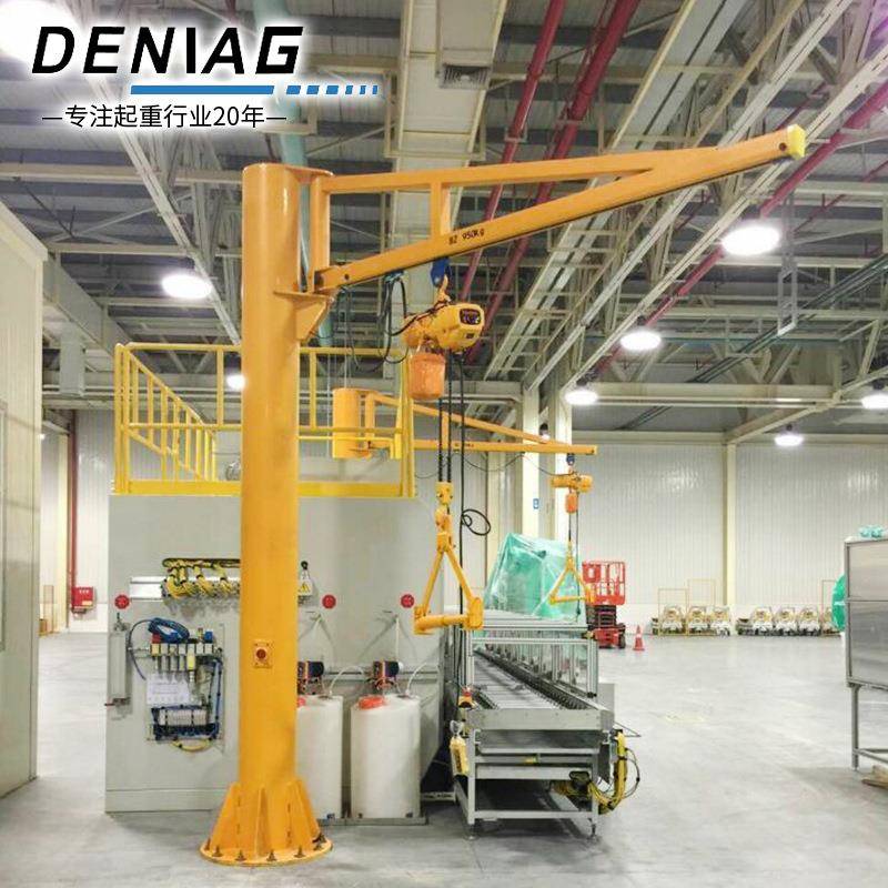 供应BZ型立柱式移动悬臂吊移动式小型旋转起重机铝合金