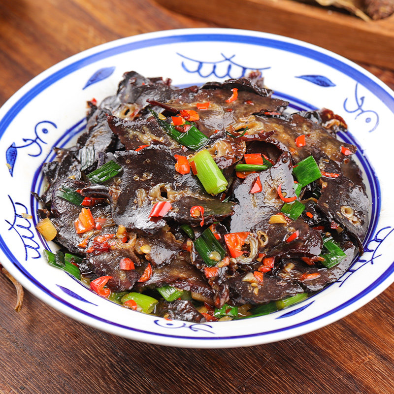 糠味熏坊湖南特产美味新鲜紧实香味农家烟熏熏制腊猪肺净含量500g