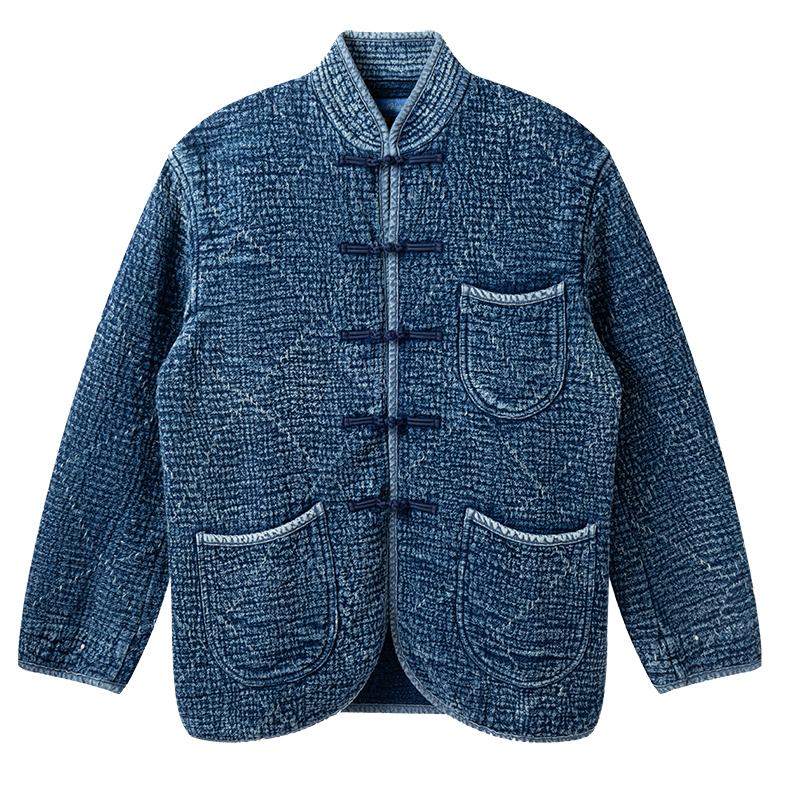 秋冬中式夹克全棉刺子外套