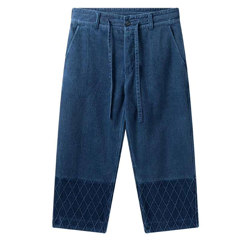 阔腿休闲裤全棉长裤剑道刺子