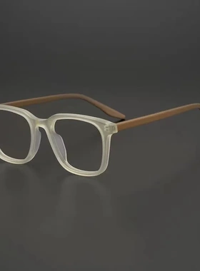 设计师磨砂方框眼镜 灰绿色文艺范复古近视镜 潮男眼镜架高街fog