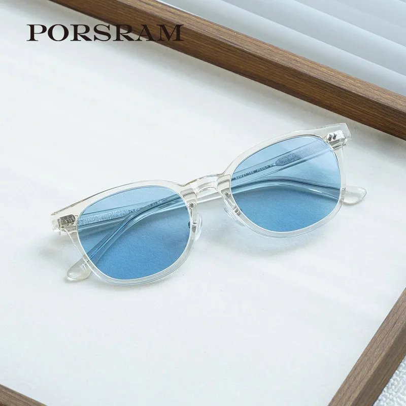 OP日本限量款 Y文乐同款偏光墨镜男女复古潮流手工太阳镜框