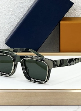 LOZ2442时尚王嘉尔方形防紫外线黑色潮男女墨镜个性百搭度假驾驶
