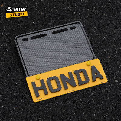 摩托车后牌照框车牌架踏板车电动车电摩尾牌边框改装牌照支架副牌