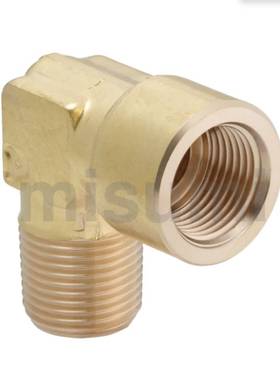 SJSML SJSFL SJSXL6A/8A/10A/15A 米思米型黄铜内外螺纹弯管接头